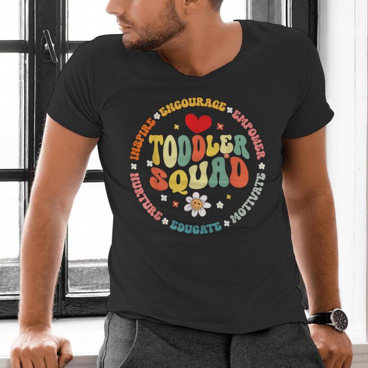 Toddler Squad Pre-K Teacher Pre School Back To School Men's V-Neck T-Shirt, gift for family, gift for coworker Toddler Squad Pre-K Teacher Pre School Back To School Men's V-Neck T-Shirt, gift for family, gift for coworker