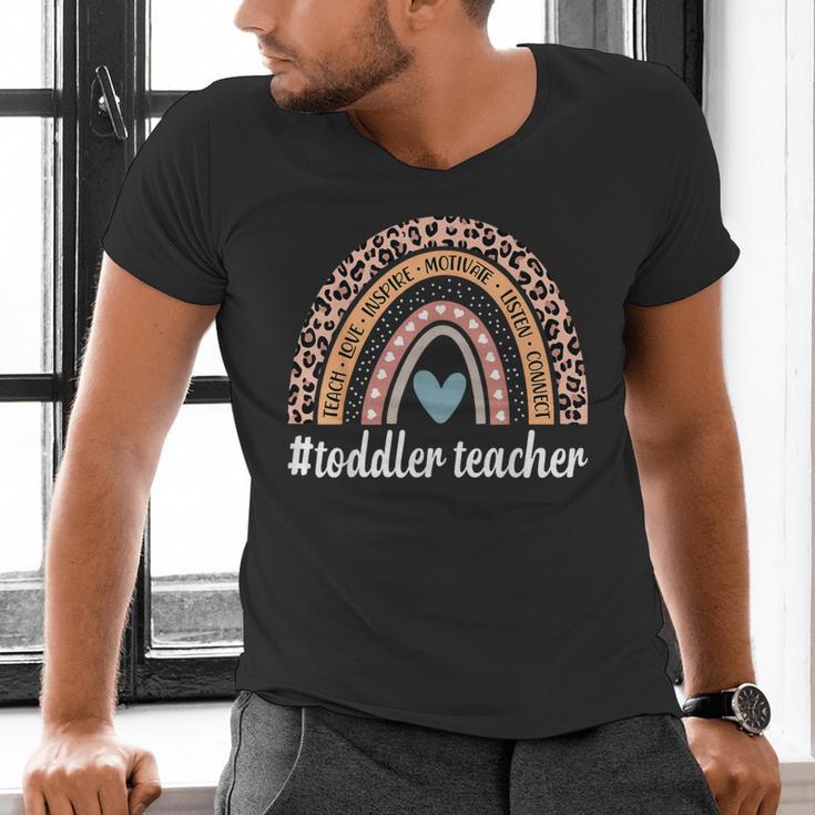 Toddler Teacher Rainbow Leopard Infant Teacher Men Women Men's V-Neck T-Shirt, gift for family, gift for coworker Toddler Teacher Rainbow Leopard Infant Teacher Men Women Men's V-Neck T-Shirt, gift for family, gift for coworker