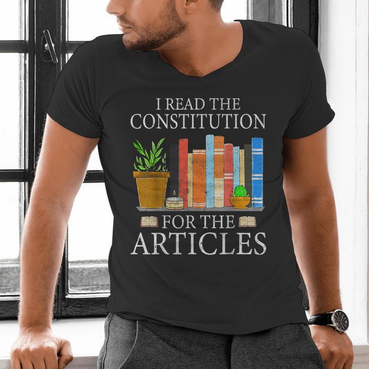 History Teacher I Read The Constitution For The Articles For Men Women Men's V-Neck T-Shirt, History Teacher Shirts, gift for family, gift for coworker History Teacher I Read The Constitution For The Articles For Men Women Men's V-Neck T-Shirt, History Teacher Shirts, gift for family, gift for coworker