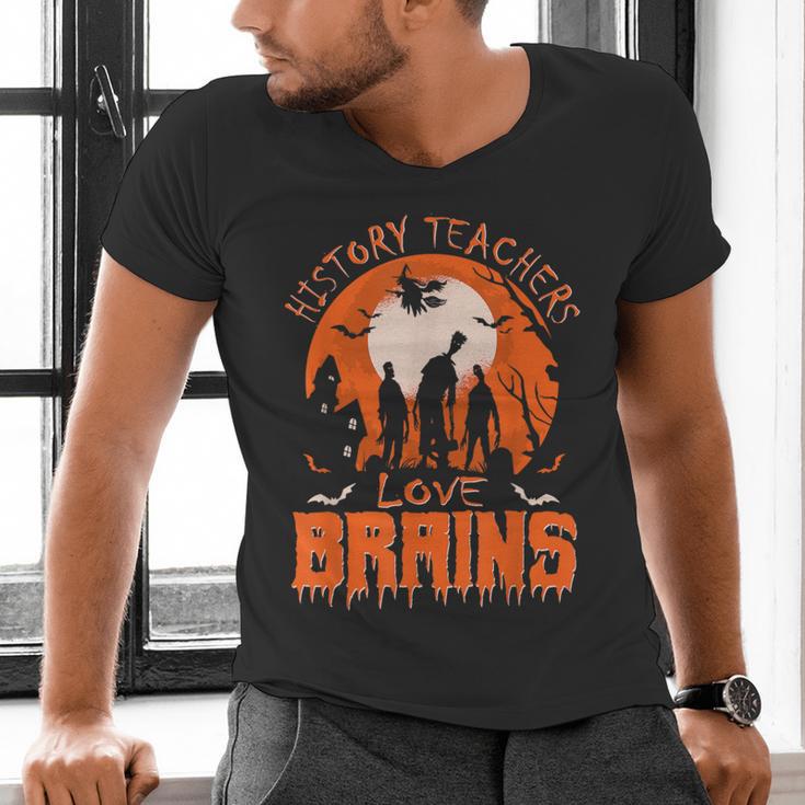 History Teachers Love Brains Halloween Teacher For Men Women Men's V-Neck T-Shirt, History Teacher Shirts, gift for family, gift for coworker History Teachers Love Brains Halloween Teacher For Men Women Men's V-Neck T-Shirt, History Teacher Shirts, gift for family, gift for coworker