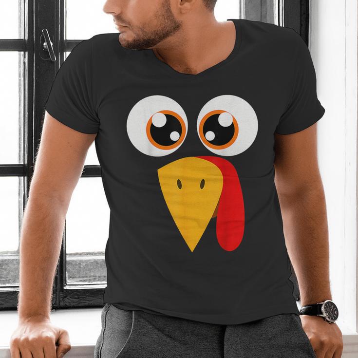 Turkey Face Halloween Costume Thanksgiving Teacher Nurse Men's V-Neck T-Shirt, gift for family, gift for coworker Turkey Face Halloween Costume Thanksgiving Teacher Nurse Men's V-Neck T-Shirt, gift for family, gift for coworker