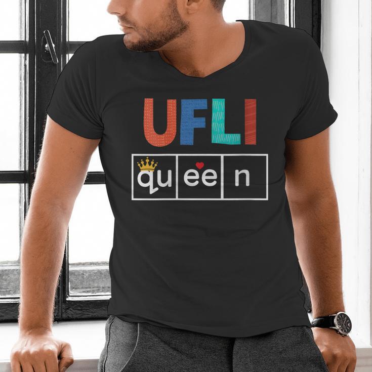 UFLI Queen Science Of Reading Literacy Teacher Appreciation Men's V-Neck T-Shirt, Science Teacher Shirts, gift for family, gift for coworker UFLI Queen Science Of Reading Literacy Teacher Appreciation Men's V-Neck T-Shirt, Science Teacher Shirts, gift for family, gift for coworker
