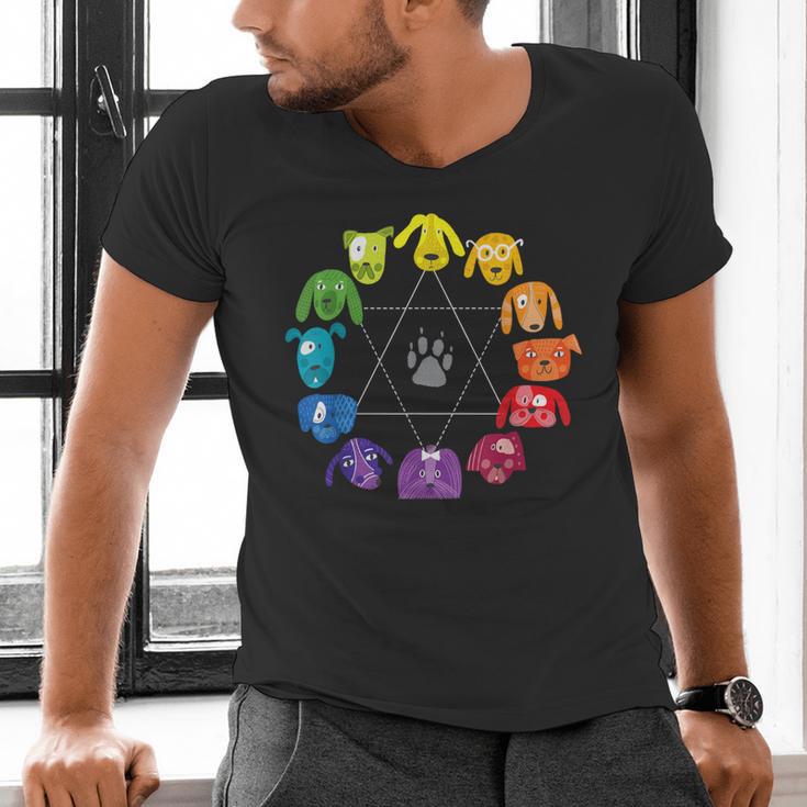 Unique For Artists By ADS Color Wheel Educational Art Teacher Dog Themed Artist Small Men's V-Neck T-Shirt, gift for family, gift for coworker Unique For Artists By ADS Color Wheel Educational Art Teacher Dog Themed Artist Small Men's V-Neck T-Shirt, gift for family, gift for coworker