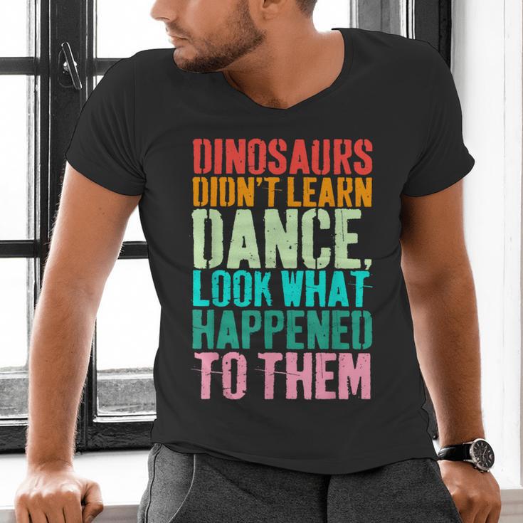Vintage Dinosaurs Didn't Learn Dance Dance Teacher Men's V-Neck T-Shirt, gift for family, gift for coworker Vintage Dinosaurs Didn't Learn Dance Dance Teacher Men's V-Neck T-Shirt, gift for family, gift for coworker
