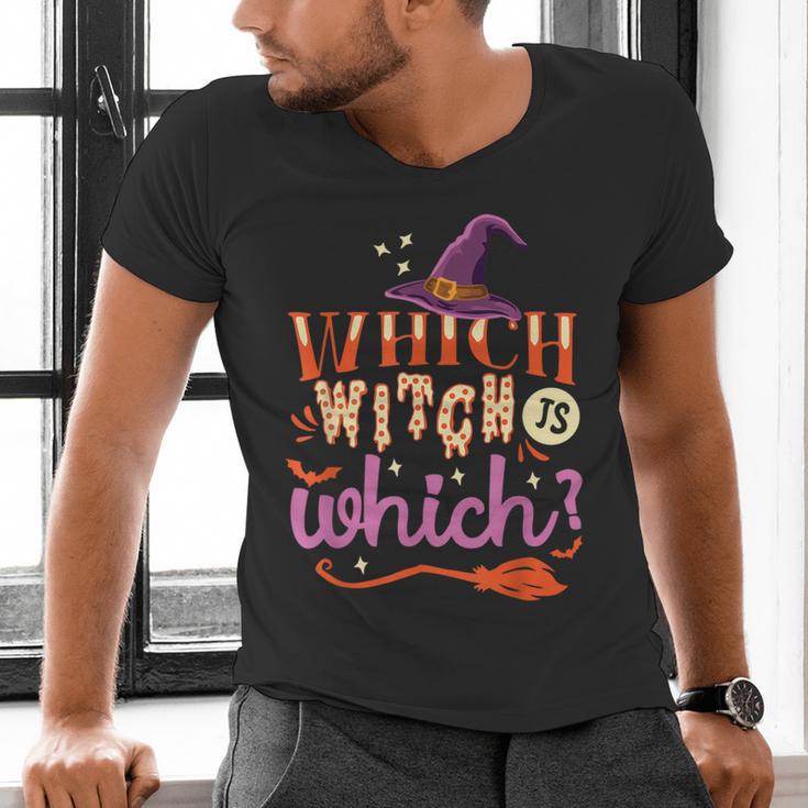 Which Witch Is Which Halloween English Teacher Men's V-Neck T-Shirt, English Teacher Shirts, gift for family, gift for coworker Which Witch Is Which Halloween English Teacher Men's V-Neck T-Shirt, English Teacher Shirts, gift for family, gift for coworker