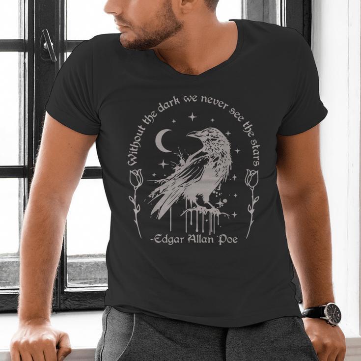 Without The Dark We Never See The Stars Teacher Men's V-Neck T-Shirt, gift for family, gift for coworker Without The Dark We Never See The Stars Teacher Men's V-Neck T-Shirt, gift for family, gift for coworker