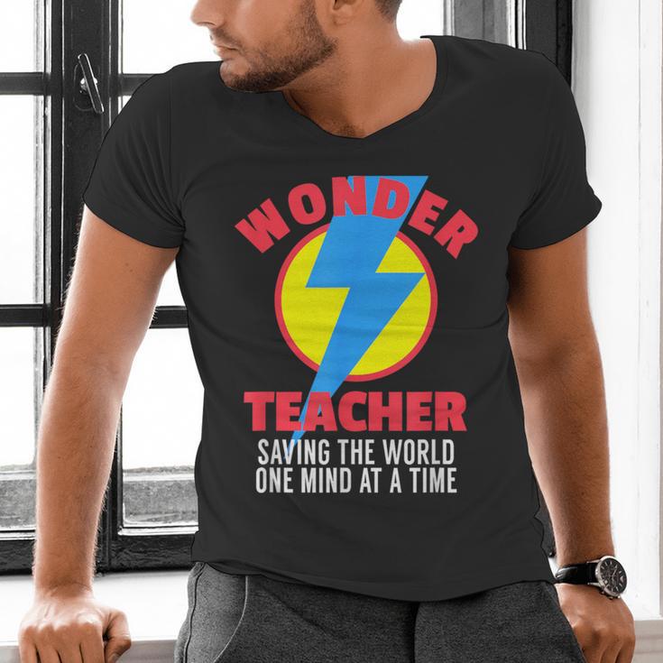 Wonder Teacher Costume Shirt Teacher Halloween Costume Tee Men's V-Neck T-Shirt, gift for family, gift for coworker Wonder Teacher Costume Shirt Teacher Halloween Costume Tee Men's V-Neck T-Shirt, gift for family, gift for coworker