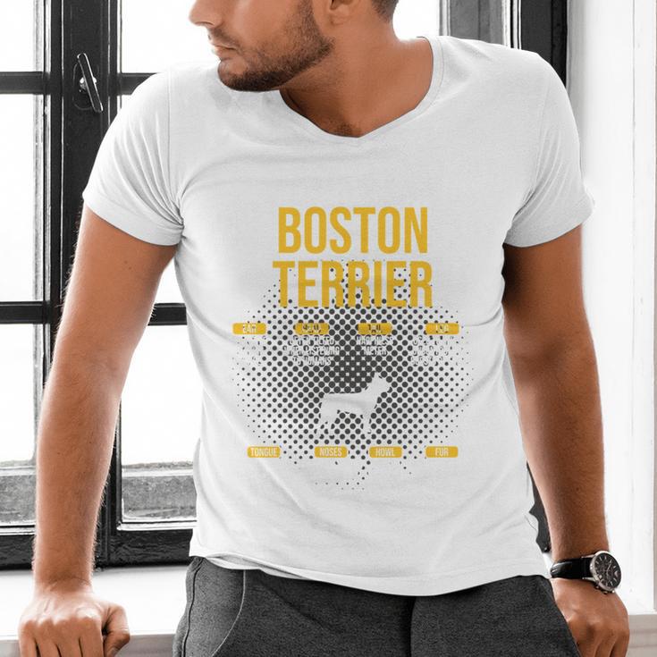 Anatomy Of Boston Terrier Dog Lover Men's V-Neck T-Shirt, gift for family, gift for coworker