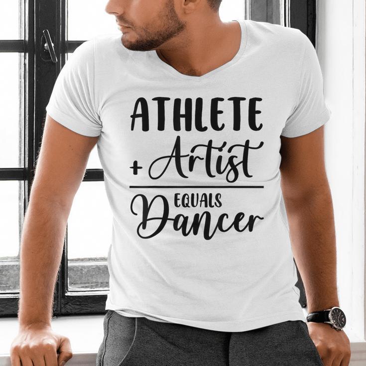 Athlete Plus Artist Equals Dancer Ballerina Teacher Student For Men Women Kids Men's V-Neck T-Shirt, gift for family, gift for coworker Athlete Plus Artist Equals Dancer Ballerina Teacher Student For Men Women Kids Men's V-Neck T-Shirt, gift for family, gift for coworker
