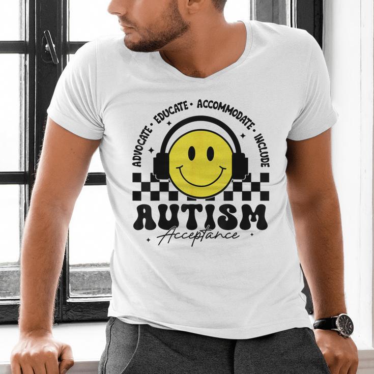 Autism Awareness Acceptance Special Education Teacher Kids Men's V-Neck T-Shirt, gift for family, gift for coworker Autism Awareness Acceptance Special Education Teacher Kids Men's V-Neck T-Shirt, gift for family, gift for coworker