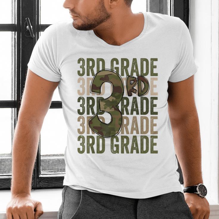 Camo Team 3rd Grade Squad Back To School Teacher Kids Boys Men's V-Neck T-Shirt, gift for family, gift for coworker Camo Team 3rd Grade Squad Back To School Teacher Kids Boys Men's V-Neck T-Shirt, gift for family, gift for coworker