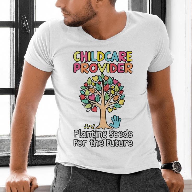 Childcare Provider Job Daycare Provider Daycare Teacher Men's V-Neck T-Shirt, gift for family, gift for coworker
