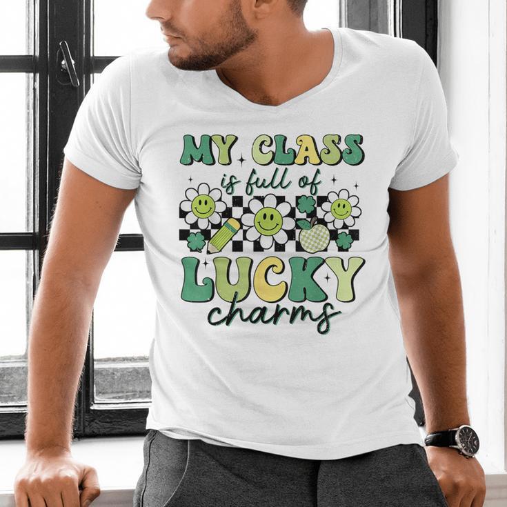 My Class Is Full Of Lucky Charms St Patricks Day Teacher Men's V-Neck T-Shirt, gift for family, gift for coworker My Class Is Full Of Lucky Charms St Patricks Day Teacher Men's V-Neck T-Shirt, gift for family, gift for coworker