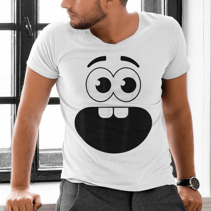 Creepy Carrots Face Teacher Halloween Costume Matching Men's V-Neck T-Shirt, gift for family, gift for coworker Creepy Carrots Face Teacher Halloween Costume Matching Men's V-Neck T-Shirt, gift for family, gift for coworker