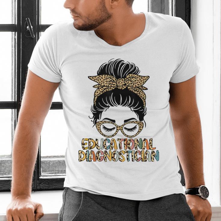 Cute Educational Diagnostician Teacher Appreciation Week Men Women Men's V-Neck T-Shirt, gift for family, gift for coworker Cute Educational Diagnostician Teacher Appreciation Week Men Women Men's V-Neck T-Shirt, gift for family, gift for coworker