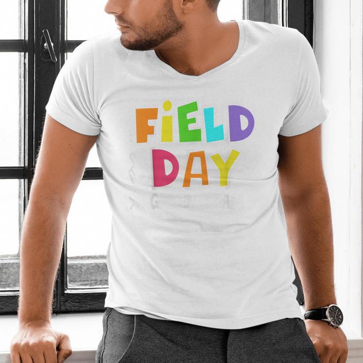 Field Day Green Team For Teacher Kids Field Day Games Men's V-Neck T-Shirt, gift for family, gift for coworker Field Day Green Team For Teacher Kids Field Day Games Men's V-Neck T-Shirt, gift for family, gift for coworker