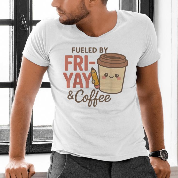 Friyay Teacher Coffee Friday School Cute Fri Yay Men's V-Neck T-Shirt, gift for family, gift for coworker Friyay Teacher Coffee Friday School Cute Fri Yay Men's V-Neck T-Shirt, gift for family, gift for coworker