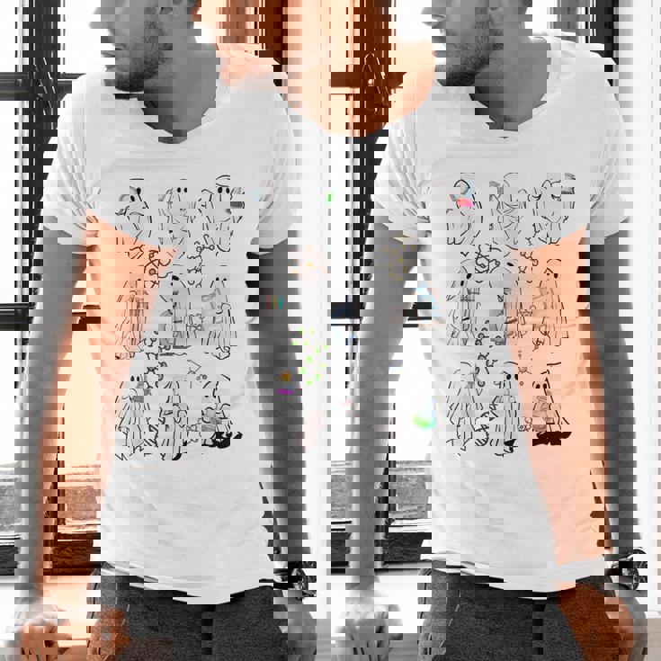 Ghost Science Teacher Chemistry Laboratory Halloween Costume Men&#x27;s V-Neck T-Shirt, Science Teacher Shirts, gift for family, gift for coworker