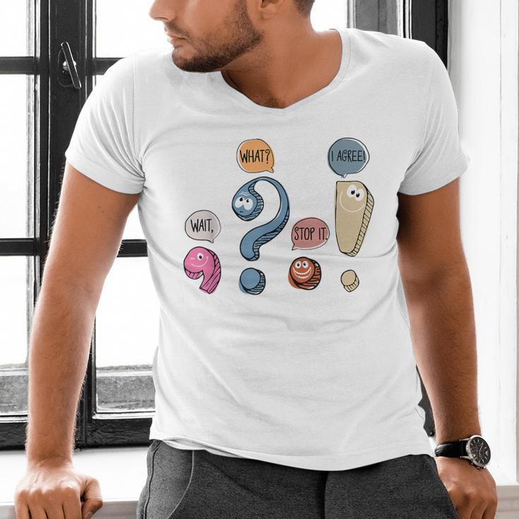 Grammar Teacher Punctuation For English Teacher Men Women Men's V-Neck T-Shirt, English Teacher Shirts, gift for family, gift for coworker Grammar Teacher Punctuation For English Teacher Men Women Men's V-Neck T-Shirt, English Teacher Shirts, gift for family, gift for coworker