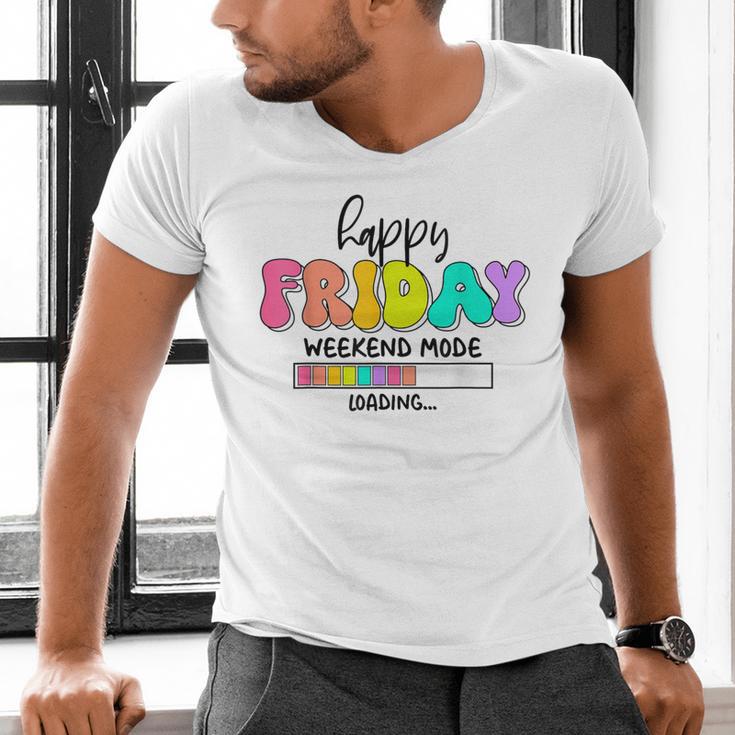 Happy Friyay Teacher School Friday Weekend Vibes Men's V-Neck T-Shirt, gift for family, gift for coworker Happy Friyay Teacher School Friday Weekend Vibes Men's V-Neck T-Shirt, gift for family, gift for coworker