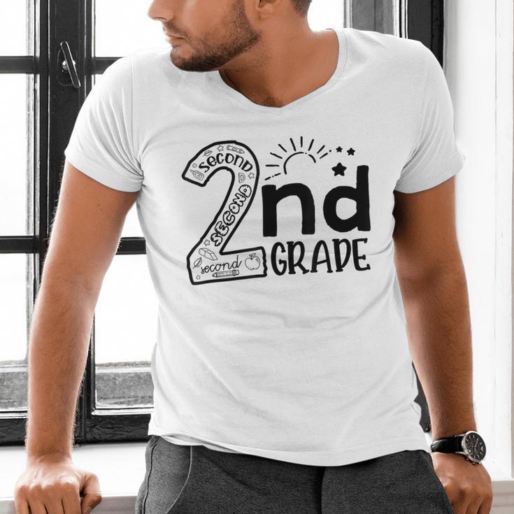 Hello On To 2nd Grade Teachers Boys And Team Secound Grade Men's V-Neck T-Shirt, gift for family, gift for coworker