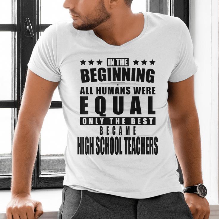 High School Teacher Personalized Men's V-Neck T-Shirt, gift for family, gift for coworker