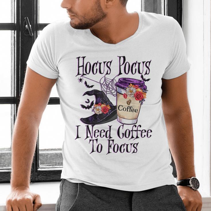 Hocus Pocus I Need Coffee To Focus Halloween Teacher Men's V-Neck T-Shirt, gift for family, gift for coworker Hocus Pocus I Need Coffee To Focus Halloween Teacher Men's V-Neck T-Shirt, gift for family, gift for coworker