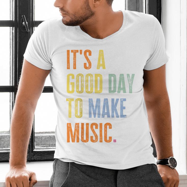 It's A Good Day To Make Music Music Lover Teacher Men's V-Neck T-Shirt, gift for family, gift for coworker