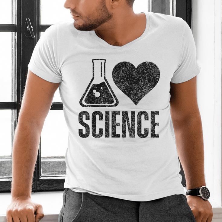 I Love Science Lover Teacher Scientist Sciences Men's V-Neck T-Shirt, Science Teacher Shirts, gift for family, gift for coworker