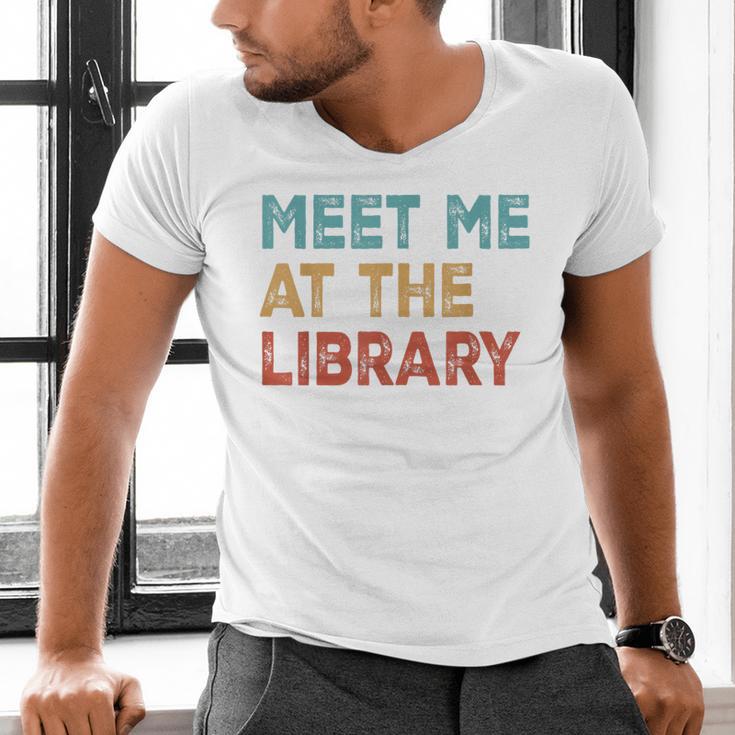 Meet Me At The Library For Teachers And School Librarians Men's V-Neck T-Shirt, gift for family, gift for coworker Meet Me At The Library For Teachers And School Librarians Men's V-Neck T-Shirt, gift for family, gift for coworker