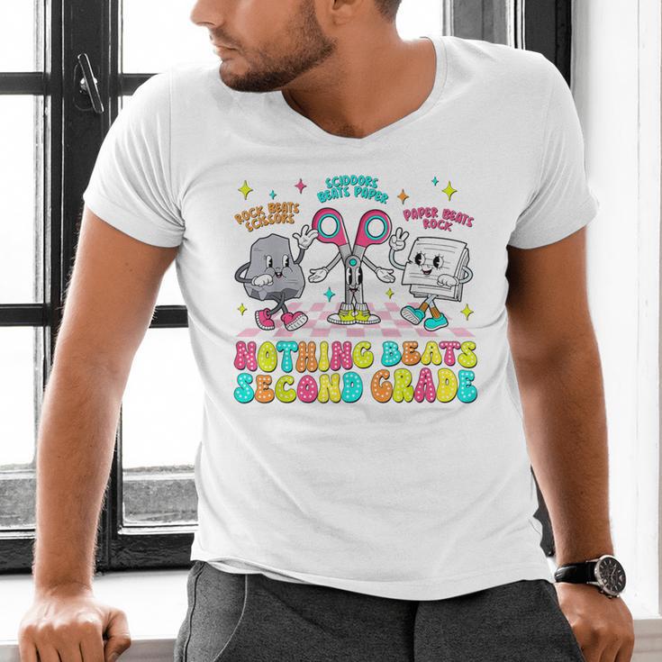 Nothing Beats 2nd Second Grade Back To School Teacher Kids Men's V-Neck T-Shirt, 2nd Grade Teacher Shirts, gift for family, gift for coworker Nothing Beats 2nd Second Grade Back To School Teacher Kids Men's V-Neck T-Shirt, 2nd Grade Teacher Shirts, gift for family, gift for coworker