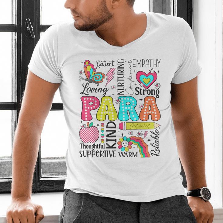 Para Paraprofessional Paraeducator Teacher Back To School Men's V-Neck T-Shirt, gift for family, gift for coworker Para Paraprofessional Paraeducator Teacher Back To School Men's V-Neck T-Shirt, gift for family, gift for coworker