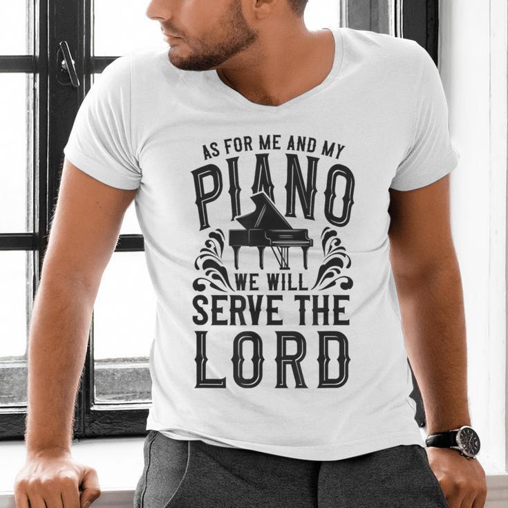 Piano Teacher Pianist Men's V-Neck T-Shirt, gift for family, gift for coworker