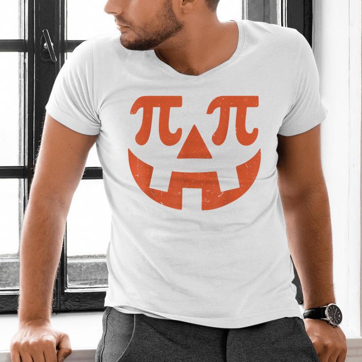 Pumpkin Pi Pie Math Thanksgiving Science Teacher Men's V-Neck T-Shirt, Science Teacher Shirts, gift for family, gift for coworker