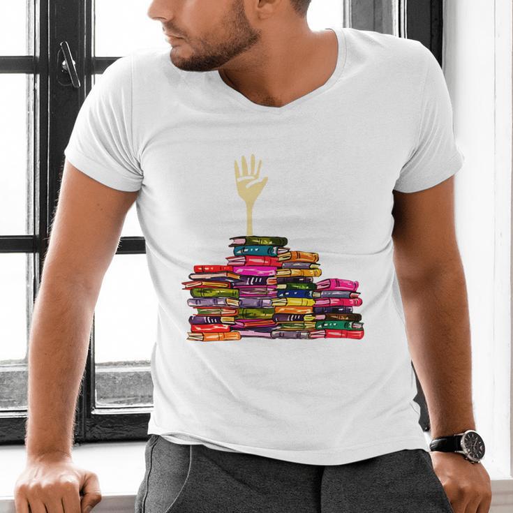Reading Books Librarian Reader Nerd I'm Ok Teacher School Men's V-Neck T-Shirt, gift for family, gift for coworker Reading Books Librarian Reader Nerd I'm Ok Teacher School Men's V-Neck T-Shirt, gift for family, gift for coworker