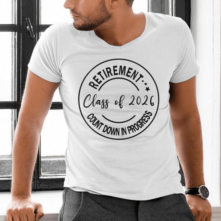 Retirement Class Of 2026 Count Down Progress Retired Teacher Men's V-Neck T-Shirt, gift for family, gift for coworker Retirement Class Of 2026 Count Down Progress Retired Teacher Men's V-Neck T-Shirt, gift for family, gift for coworker