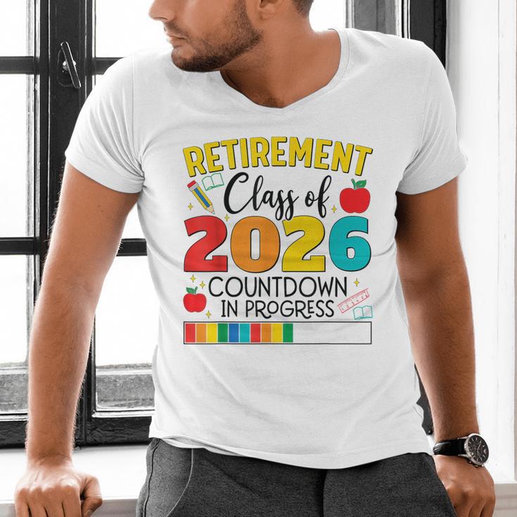 Retirement Class Of 2026 Countdown In Progress Teacher Men's V-Neck T-Shirt, gift for family, gift for coworker Retirement Class Of 2026 Countdown In Progress Teacher Men's V-Neck T-Shirt, gift for family, gift for coworker