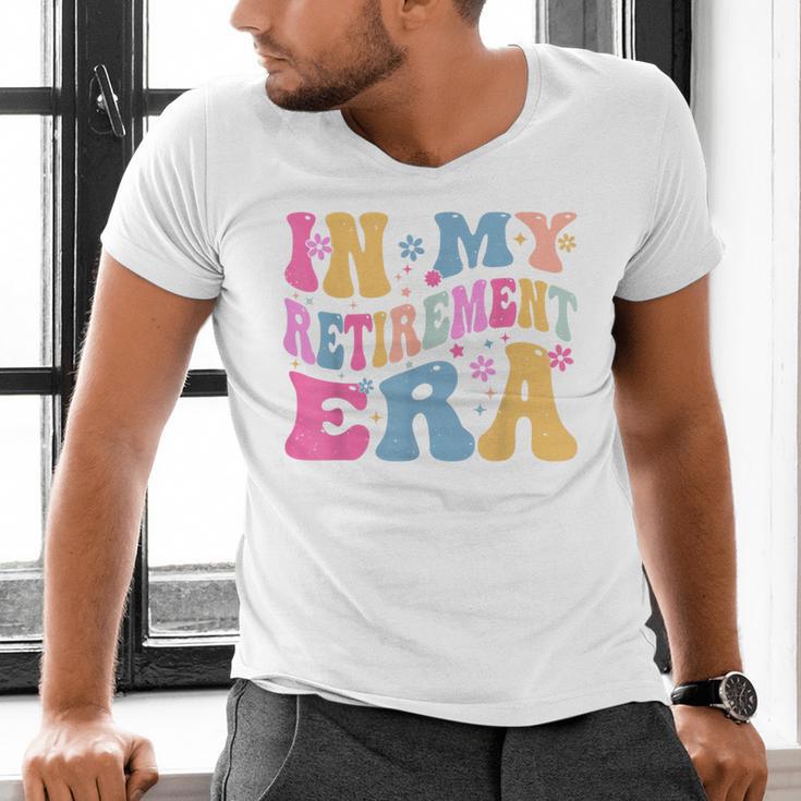Retro Groovy Retirement Era Retired Teacher Men's V-Neck T-Shirt, Groovy Teacher Shirts, gift for family, gift for coworker Retro Groovy Retirement Era Retired Teacher Men's V-Neck T-Shirt, Groovy Teacher Shirts, gift for family, gift for coworker