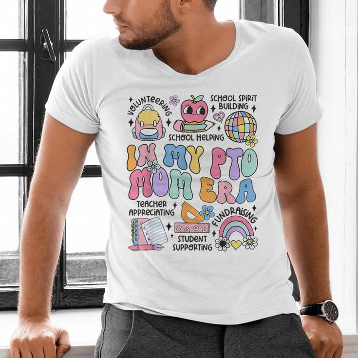 Retro In My PTO Mom Era Parent Organization Team Teacher Men's V-Neck T-Shirt, gift for family, gift for coworker Retro In My PTO Mom Era Parent Organization Team Teacher Men's V-Neck T-Shirt, gift for family, gift for coworker