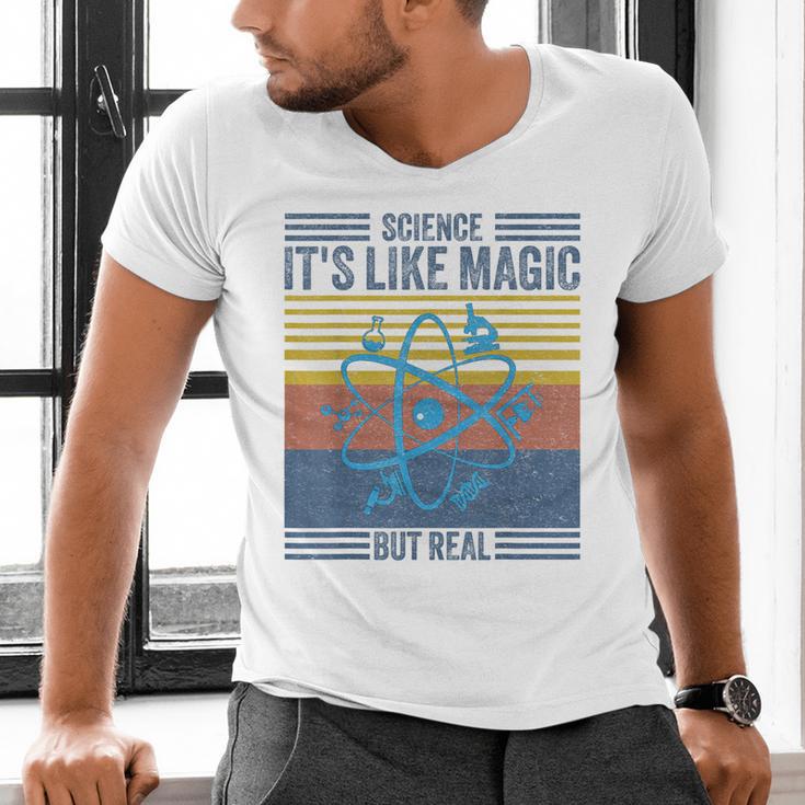 Science It's Like Magic But Real Science Teacher Geek Nerd Men's V-Neck T-Shirt, Science Teacher Shirts, gift for family, gift for coworker Science It's Like Magic But Real Science Teacher Geek Nerd Men's V-Neck T-Shirt, Science Teacher Shirts, gift for family, gift for coworker