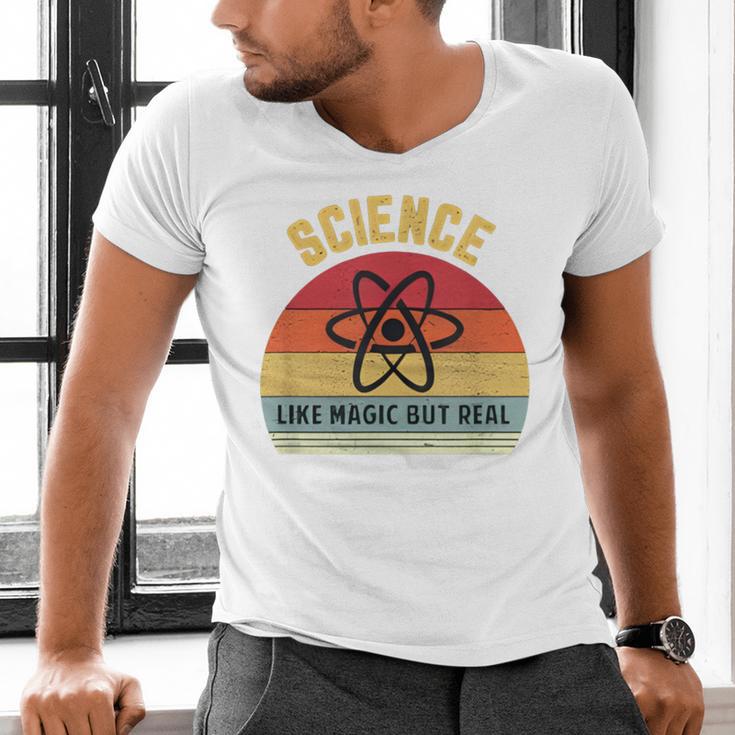 Science Like Magic But Real Science Teacher Graphics Geek Men's V-Neck T-Shirt, Science Teacher Shirts, gift for family, gift for coworker Science Like Magic But Real Science Teacher Graphics Geek Men's V-Neck T-Shirt, Science Teacher Shirts, gift for family, gift for coworker