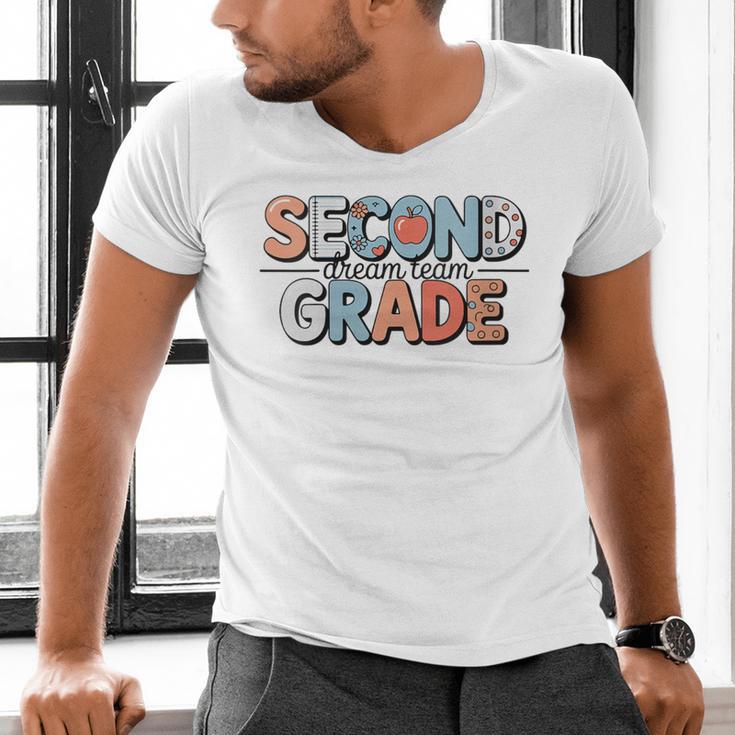 Second Grade Dream Team Back To School 2nd Grade Teacher Men's V-Neck T-Shirt, 2nd Grade Teacher Shirts, gift for family, gift for coworker Second Grade Dream Team Back To School 2nd Grade Teacher Men's V-Neck T-Shirt, 2nd Grade Teacher Shirts, gift for family, gift for coworker