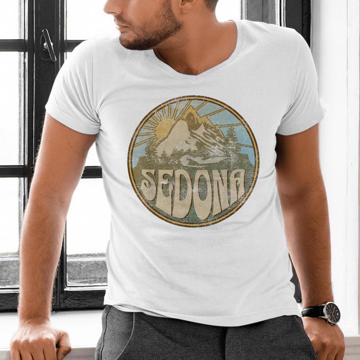 Sedona Arizona Nature Mountains Hiking Outdoors Men's V-Neck T-Shirt, gift for family, gift for coworker