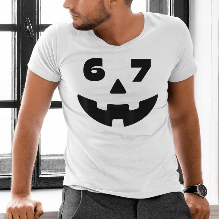 Six Seven Halloween Costume For Students Teachers 6 7 Men's V-Neck T-Shirt, gift for family, gift for coworker Six Seven Halloween Costume For Students Teachers 6 7 Men's V-Neck T-Shirt, gift for family, gift for coworker