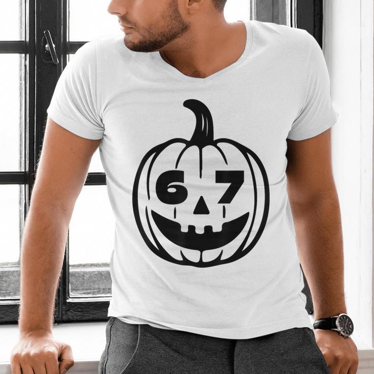 Six Seven Halloween Costume For Students Teachers Men's V-Neck T-Shirt, gift for family, gift for coworker Six Seven Halloween Costume For Students Teachers Men's V-Neck T-Shirt, gift for family, gift for coworker