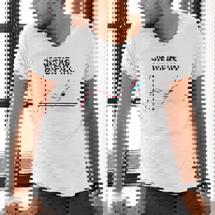 Sometimes I Go Off On a Tangent Math Teacher T Shirts Men Women Girls Kids Men&#x27;s V-Neck T-Shirt, gift for family, gift for coworker