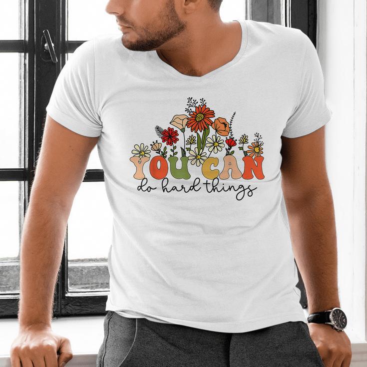 Test Day Teacher Shirt You Can Do Hard Things Women Kids Men's V-Neck T-Shirt, gift for family, gift for coworker