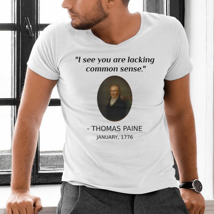 Thomas Paine Common Sense USA History Teacher Student Men's V-Neck T-Shirt, History Teacher Shirts, gift for family, gift for coworker Thomas Paine Common Sense USA History Teacher Student Men's V-Neck T-Shirt, History Teacher Shirts, gift for family, gift for coworker