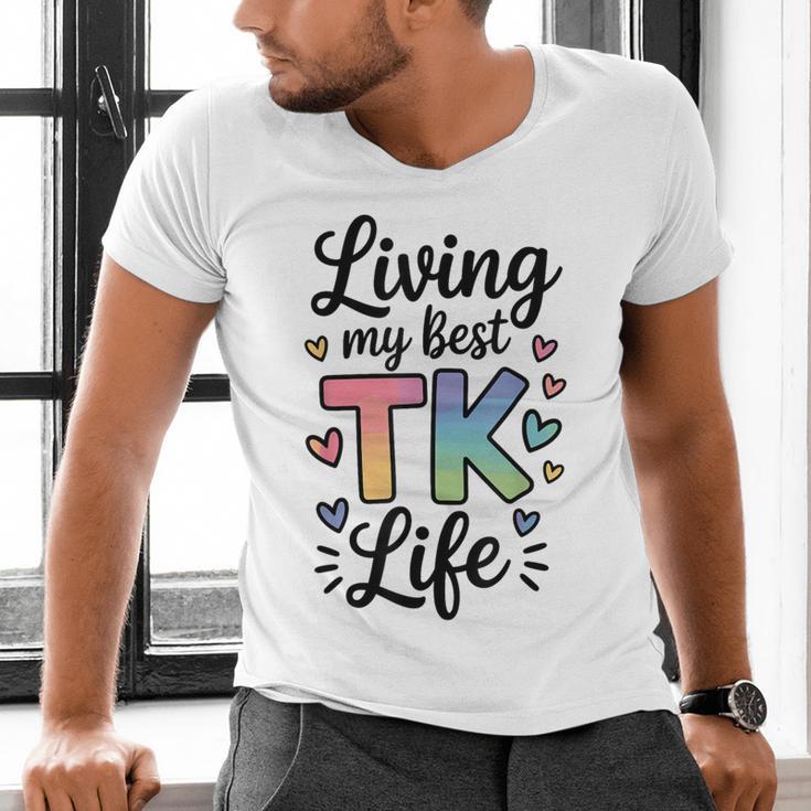 Transitional Kindergarten TK Teacher Men's V-Neck T-Shirt, gift for family, gift for coworker Transitional Kindergarten TK Teacher Men's V-Neck T-Shirt, gift for family, gift for coworker