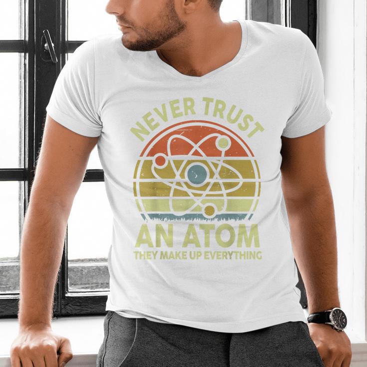 Never Trust An Atom Physics Jokes Science Teacher Men's V-Neck T-Shirt, Science Teacher Shirts, gift for family, gift for coworker Never Trust An Atom Physics Jokes Science Teacher Men's V-Neck T-Shirt, Science Teacher Shirts, gift for family, gift for coworker